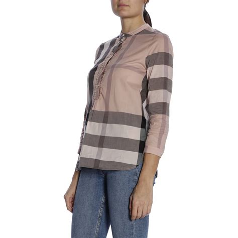 camicia burberry donna rosa|Camicia Burberry Donna .